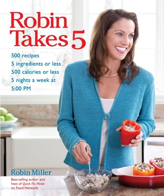 Cover of Robin Takes 5 showing Robin cooking