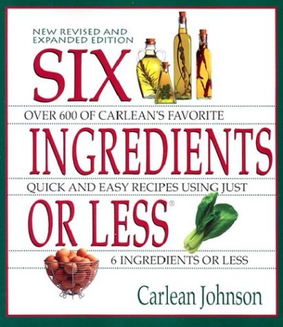 Cover of Six Ingredients or Less, Third edition