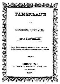 Cover of Tamerlane and Other Poems by a Bostonian
